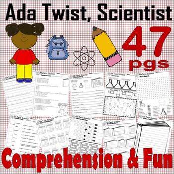 Preview of Ada Twist, Scientist Read Aloud Reading Comprehension Book Companion Worksheets