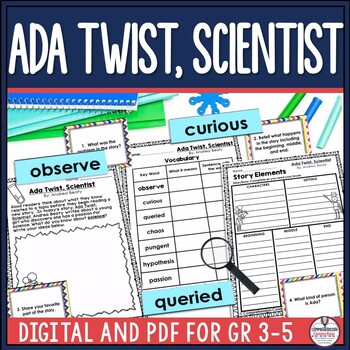 Preview of Ada Twist, Scientist by Andrea Beatty Read Aloud Activities SEL Mentor Text