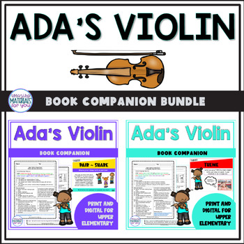 Preview of Ada's Violin Narrative Nonfiction Book Companion Mini BUNDLE