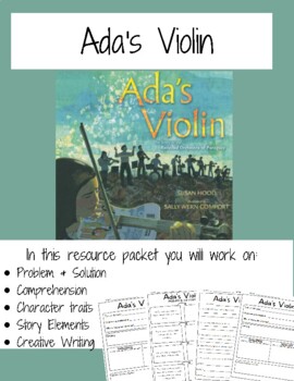 Preview of Ada's Violin: Reading, Writing, Text Evidence and more