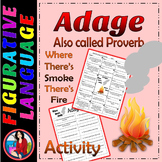 Adage Proveb  Activity, Find the Meaning of Adages