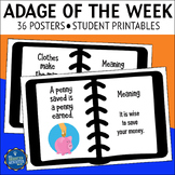 Adages and Proverbs Posters