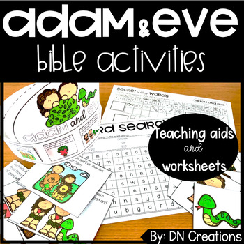 Preview of Adam and Eve Bible Activities l Adam and Eve Craft & Worksheets | Garden of Eden