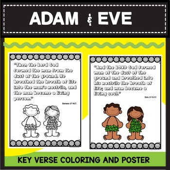 Adam and Eve Bible Lesson Preschool Kindergarten by Teaching Naturally