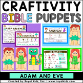 Adam and Eve Bible Puppets Bible Craft Writing Craftivity 