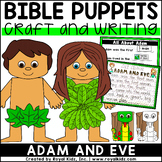 Adam and Eve Bible Puppets Bible Craft Writing Craftivity 