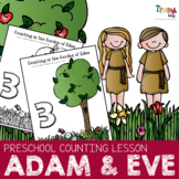 Adam and Eve Counting Numbers 1-10: Preschool Bible Lesson