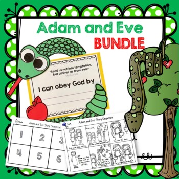 Preview of Adam and Eve Craft and Sequencing Bundle
