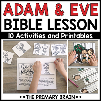 Preview of Adam and Eve Bible Stories Curriculum Lessons & Sunday School Kids Activities