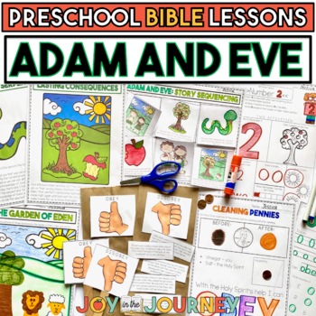 Preview of Adam and Eve (Preschool Bible Lesson)