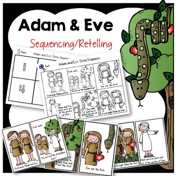 Preview of Adam and Eve: Sequencing and Retelling