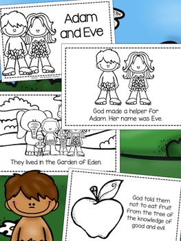Adam and Eve:The Fall of Man Emergent Reader | TpT