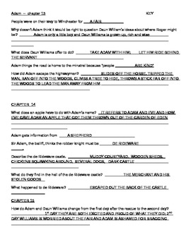 Preview of Adam of the Road guided reading questions and Test Chapters 7-23