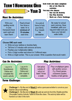 Preview of Adaptable Homework Rubric