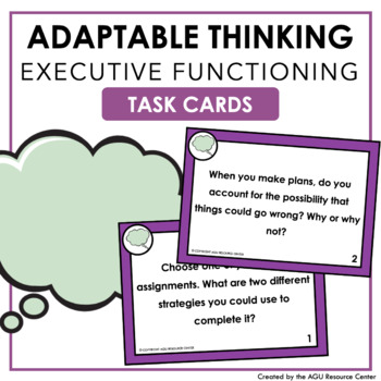 Preview of Adaptable Thinking | Executive Functioning Skills Task Cards