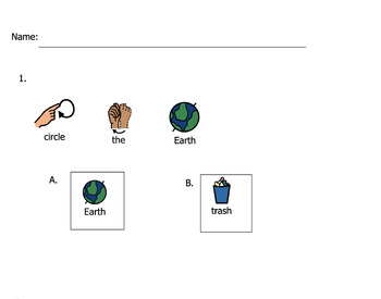 Preview of Adaptable worksheets for the story, "The Earth Book"  by Todd Parr