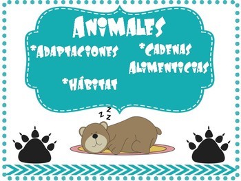 Preview of Adaptaciones de los Animales, Hábitat y Cadenas Alimenticias
