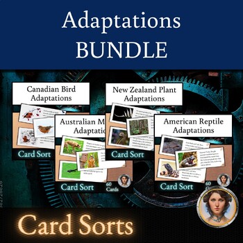 Preview of Adaptation Card Sort Activity BUNDLE | Behavioral Structural and Physiological
