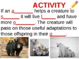 Adaptation (habitat, adaptations, inherited variations and