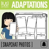 Adaptations Activity | Science Snapchat Social Media Template