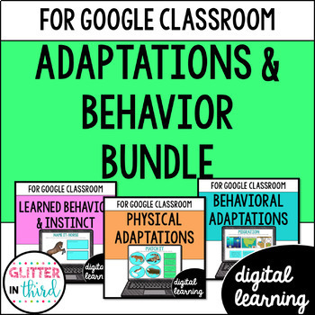 Preview of Animal Adaptations & Behavior Activities for Google Classroom