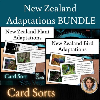 Preview of Adaptations Card Sort Activity BUNDLE | New Zealand Plant and Animal Adaptations