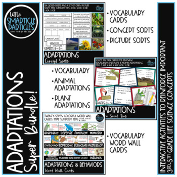 Preview of Adaptations and Behaviors Super Bundle