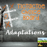Adaptations TicTacToe Choice Board