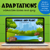 Adaptations | Woodland and Pond | Google™ Slides and Forms