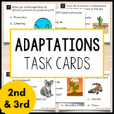 Plant and Animal Adaptations Task Cards | 2nd Grade 3rd Gr