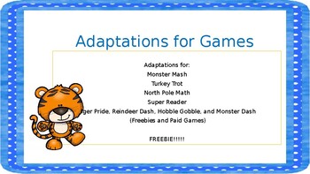 Preview of Adaptations for All Games