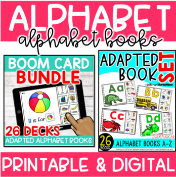Preview of Adapted Alphabet Book {26 book} PRINTABLE & DIGITAL BUNDLE 
