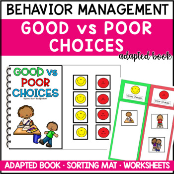 Preview of Good vs. Poor Choices Behavior Adapted Book