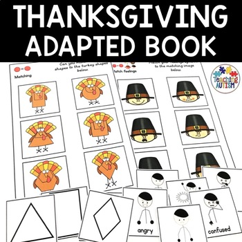 Preview of Adapted Binder for Special Education | Thanksgiving Activities