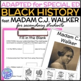 Adapted Black History Unit for Secondary Special Ed feat. 