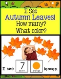 Adapted Book AUTUMN LEAVES Interactive Counting Sentence Building