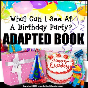 Preview of Adapted Book for Special Education BIRTHDAY PARTY