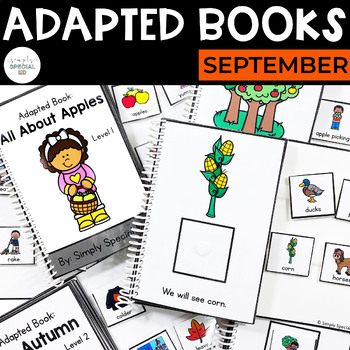 Preview of September Adapted Books (Fall/Autumn, Back to School, and more!) | Special Ed