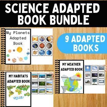 Preview of Special Education Science Adapted Book Bundle: Science Lesson and Goal Practice