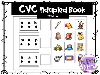 Adapted Book-CVC Short a by The Teacher Shed | Teachers Pay Teachers