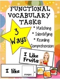 Adapted Book Functional Vocabulary- FRUITS