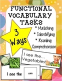 Adapted Book Functional Vocabulary- VEGETABLES!