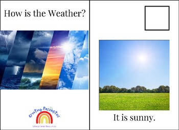 Preview of Adapted Book - How is the Weather?
