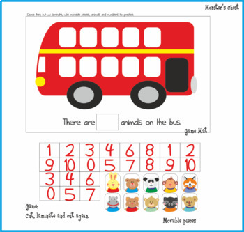 Adapted Book. How many animals are on the Bus? Counting to 10 Adapted Book.