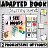 Adapted Book - J Beginning Sounds - Matching, Labelling & 