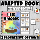 Adapted Book - N Beginning Sounds - Matching, Labelling & 