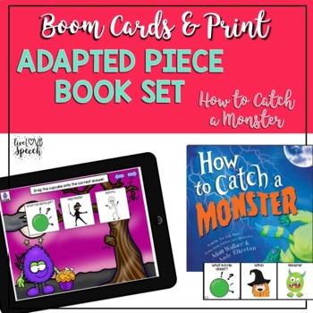 Preview of Adapted Book Piece Set | How to Catch a Monster | Boom Cards & PRINT