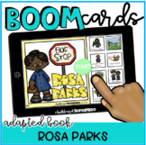 Adapted Book: Rosa Parks BOOM CARDS {distance learning}
