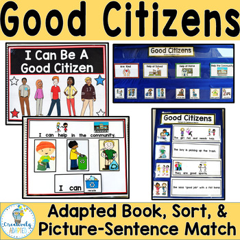 Adapted Book Good Citizens And Social Skills Autismspecial Education - 