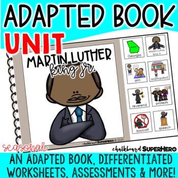 Preview of Adapted Book Unit: Martin Luther King Jr. (Printable and Digital)